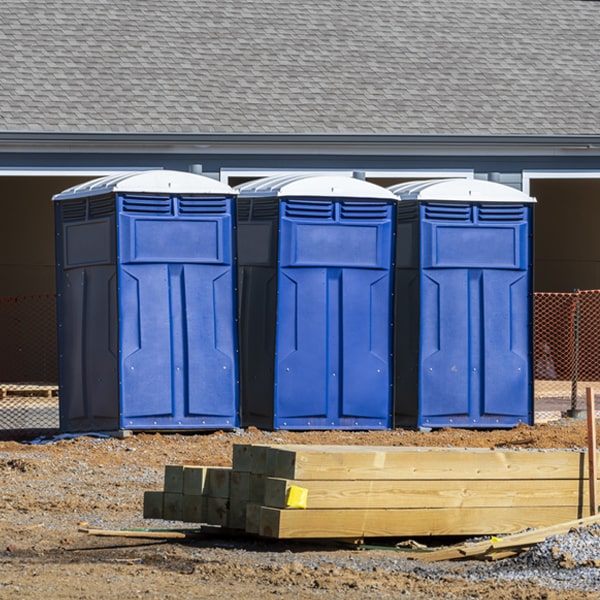 what is the maximum capacity for a single portable restroom in Garrett WA